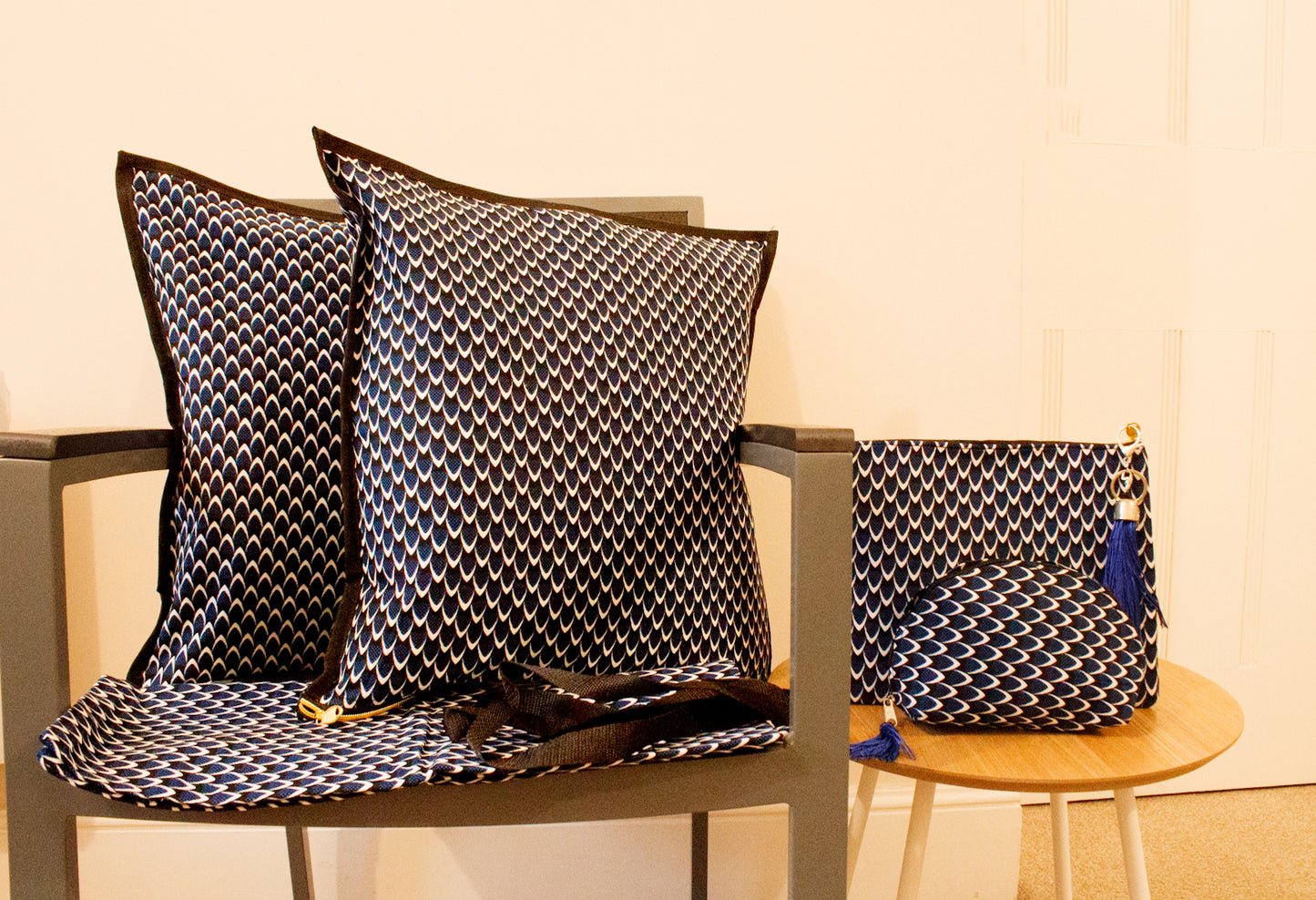 Blue Scales Cushion