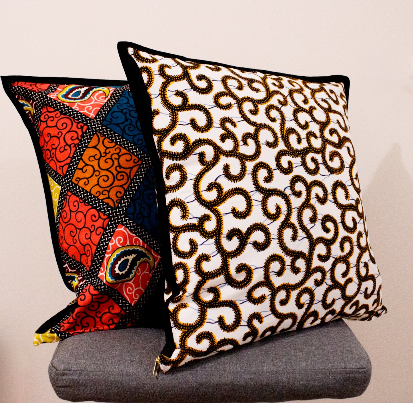 Golden Swirl Cushion