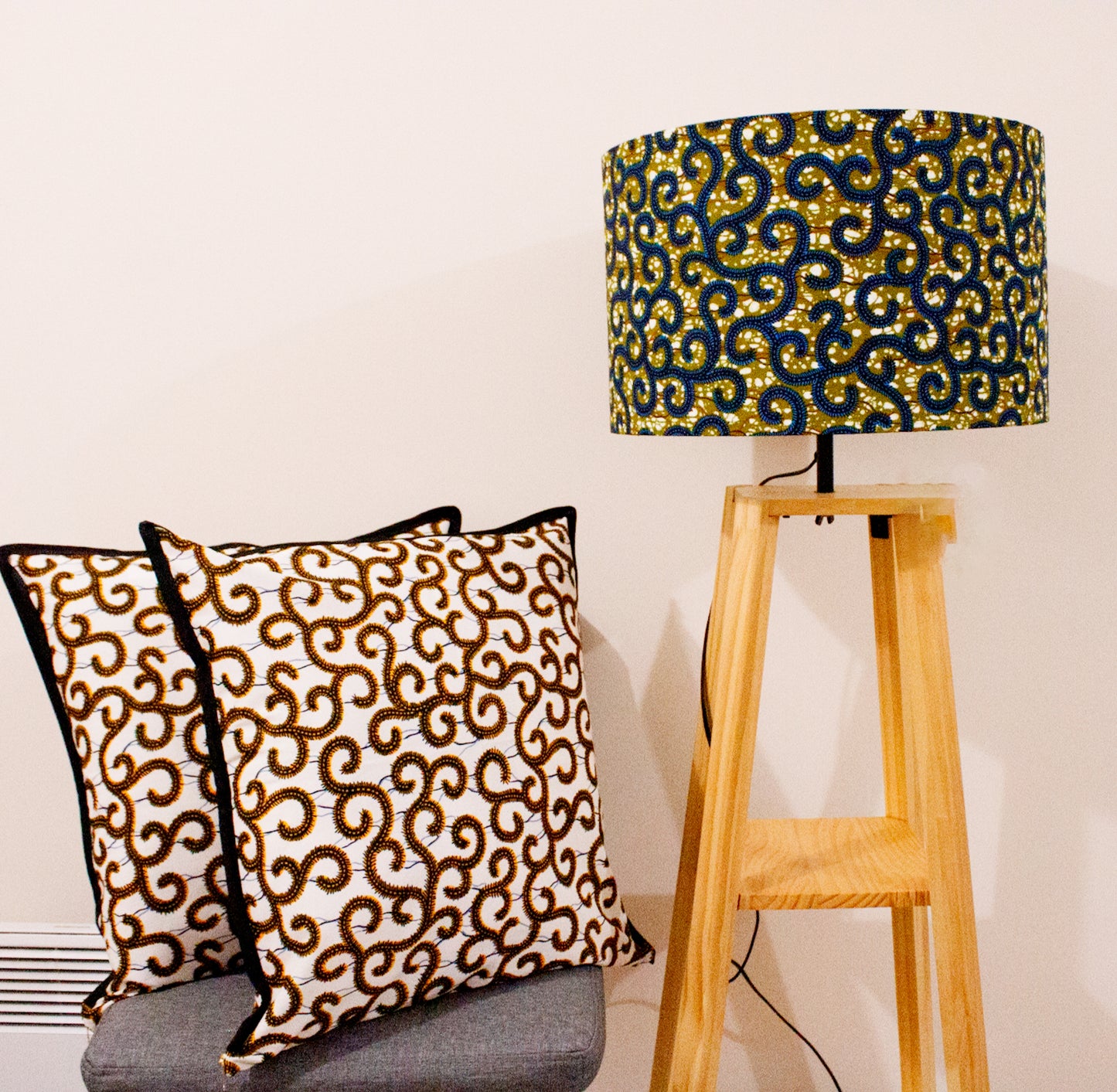 Golden Swirl Cushion