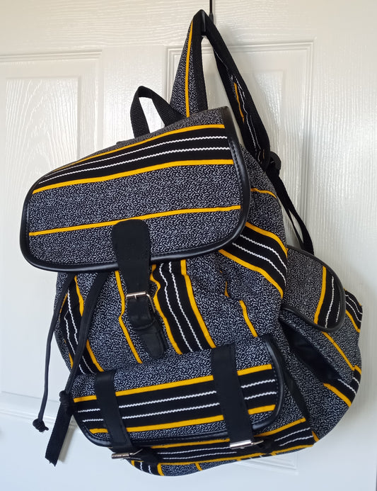 Monochrome Stripe Backpack