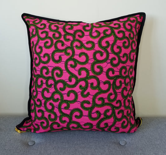 Pink Swirl Cushion
